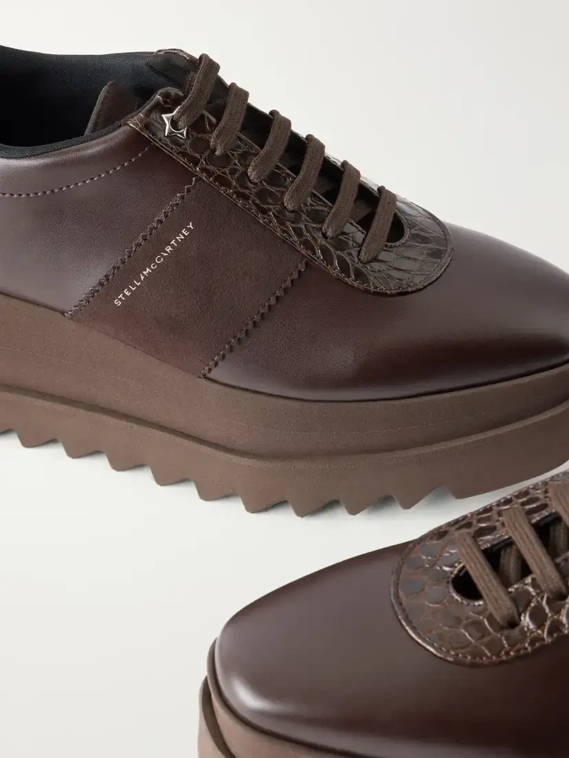 Stella McCartney Snake-effect Leather Sneakers | Thumbnail 5