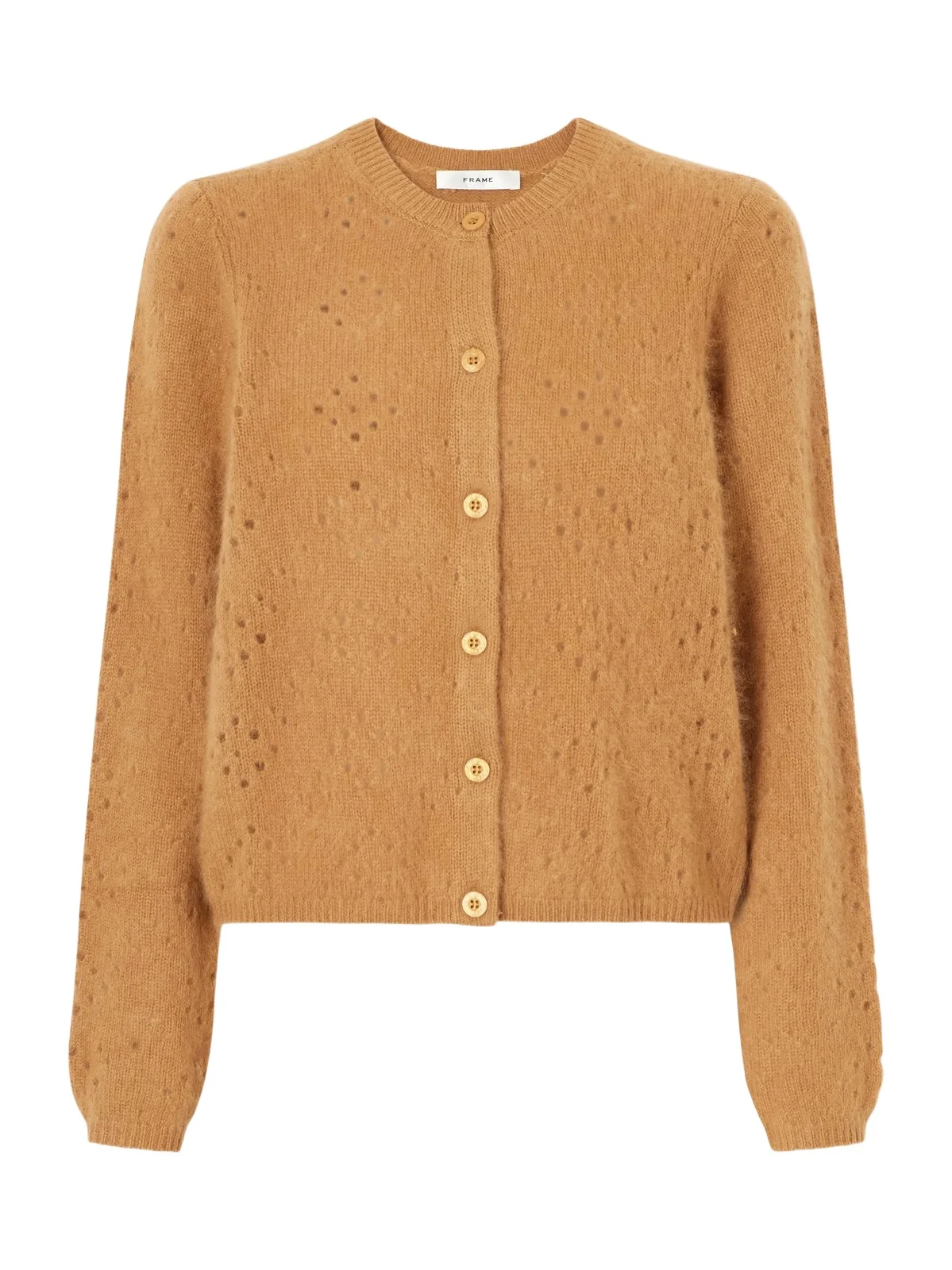 The Cashmere Airy Teddy Cardi Wool And Cashmere-blend Cardigan - Brown The Cashmere Airy Teddy Cardi Wool And Cashmere-blend Cardigan - Brown