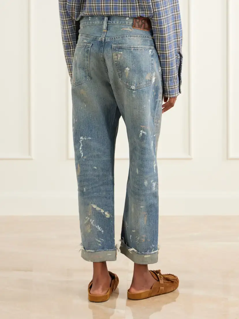 RRL Paint-splattered Boyfriend Jeans | Thumbnail 4 RRL Paint-splattered Boyfriend Jeans | Thumbnail 4