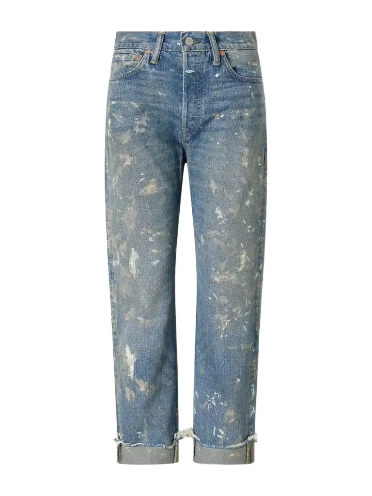 RRL Paint-splattered Boyfriend Jeans | Image 1 RRL Paint-splattered Boyfriend Jeans | Image 1