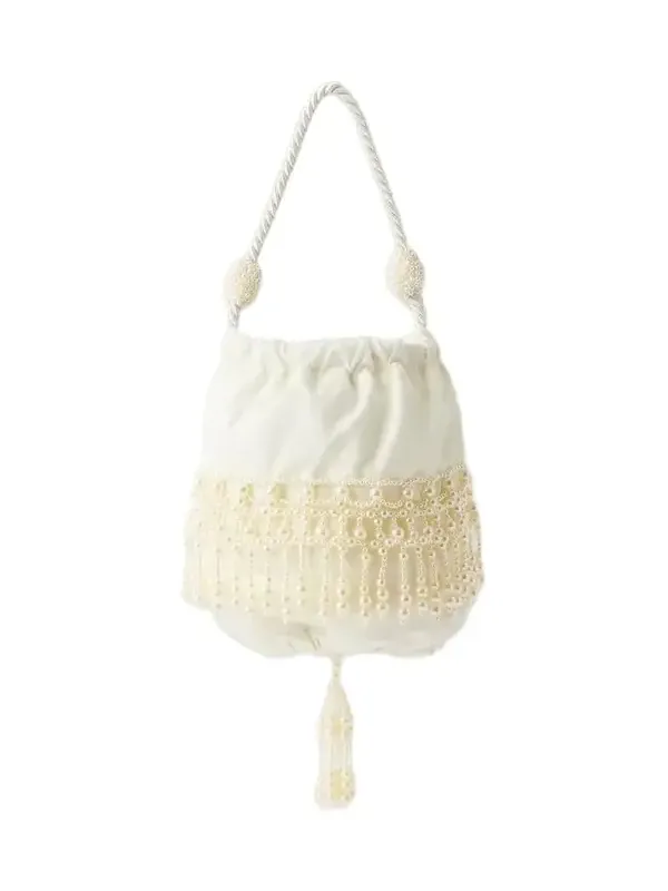 Carlotta Bead-embellished Shell Clutch