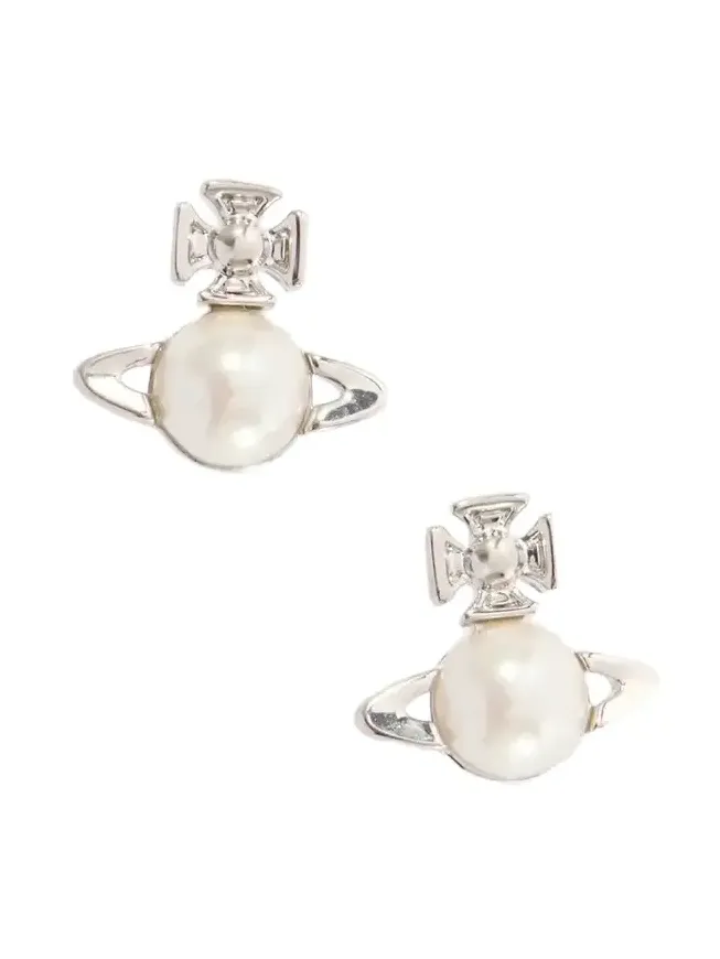 Balbina Silver-tone And Bead Earrings