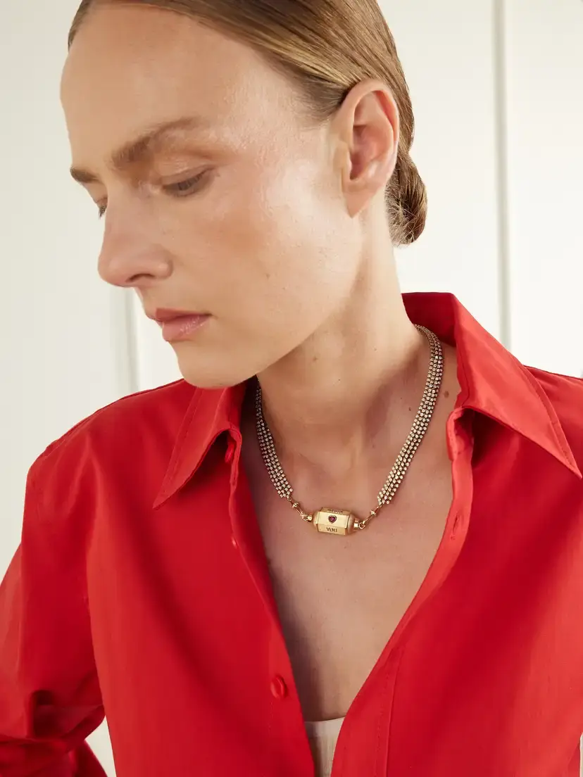 Marie Lichtenberg Love You Locket 18-karat Yellow And White Gold, Diamond And Ruby Necklace | Thumbnail 2 Marie Lichtenberg Love You Locket 18-karat Yellow And White Gold, Diamond And Ruby Necklace | Thumbnail 2