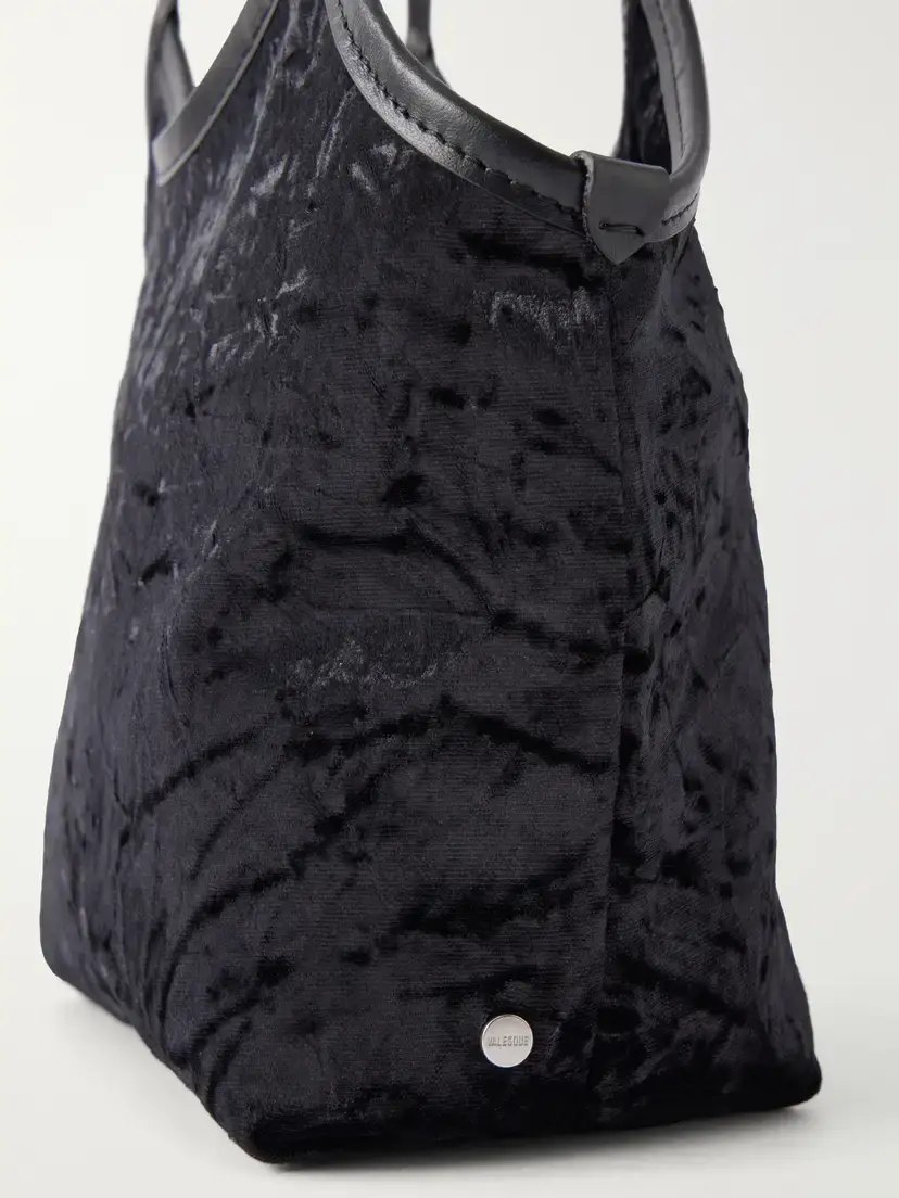 Valesque Cami Small Leather-trimmed Velvet Shoulder Bag | Thumbnail 5 Valesque Cami Small Leather-trimmed Velvet Shoulder Bag | Thumbnail 5