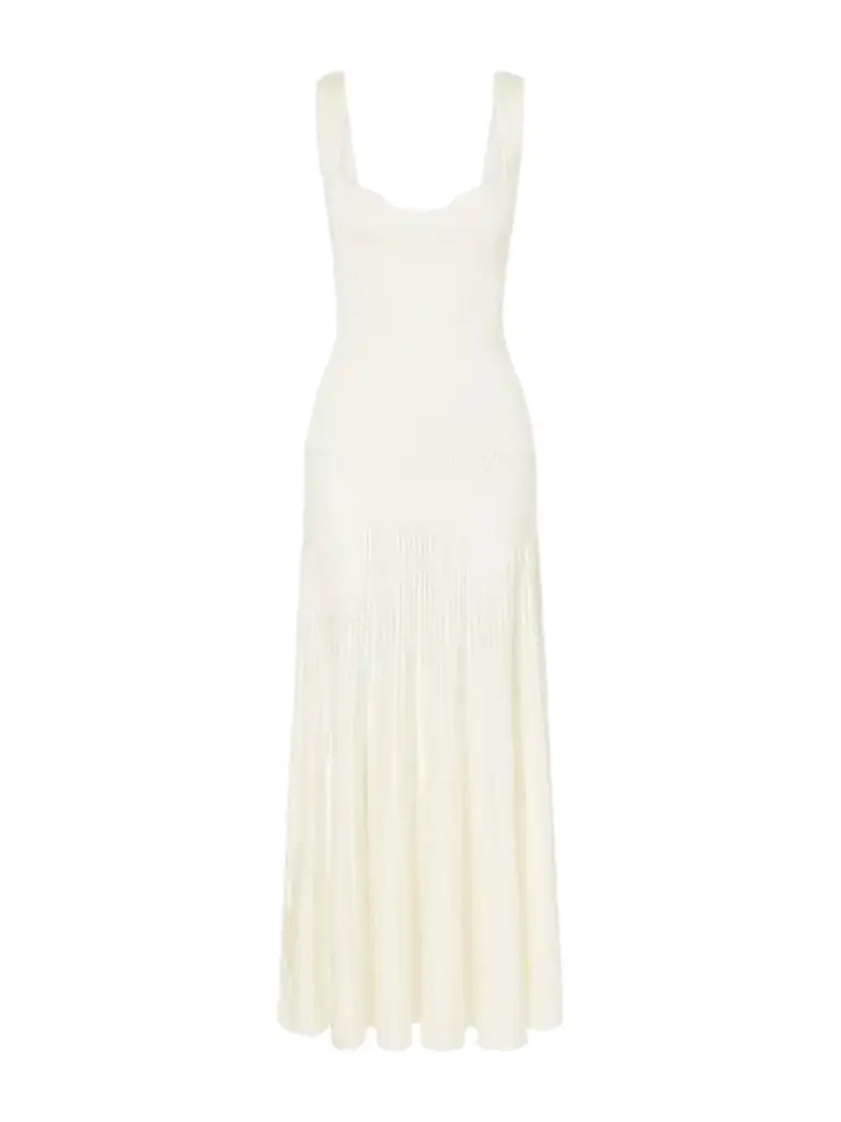 Galvan Aurelia Ribbed Woven Gown | Image 1 Galvan Aurelia Ribbed Woven Gown | Image 1
