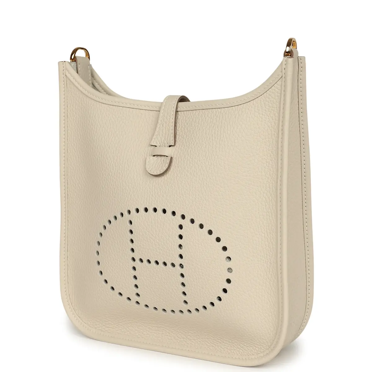 HERMÈS Hermes Evelyne 23 Craie Clemence Gold Hardware | Thumbnail 5