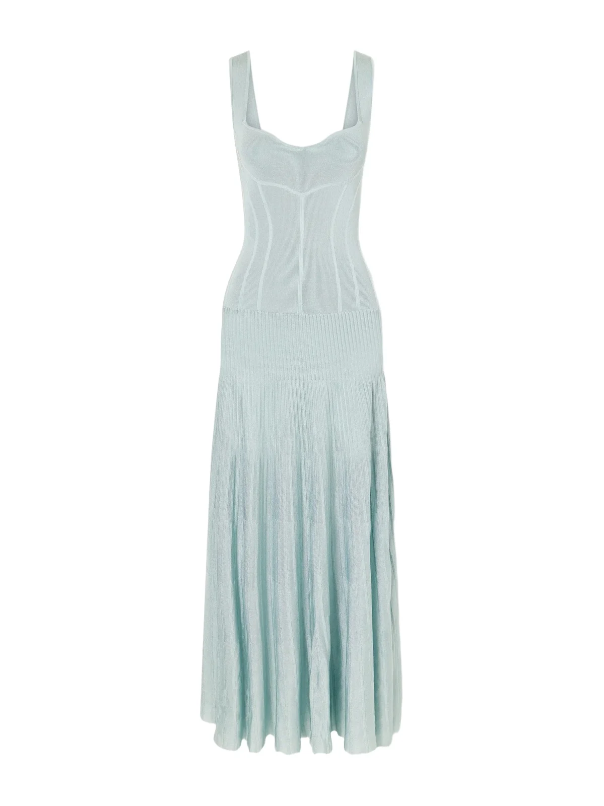 Galvan Aurelia Ribbed Woven Gown