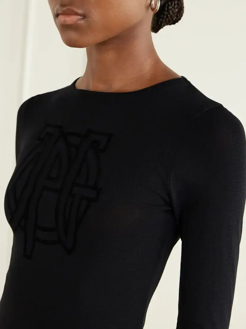 Jean Paul Gaultier Logo Embellished Mesh Maxi Dress | Thumbnail 4 Jean Paul Gaultier Logo Embellished Mesh Maxi Dress | Thumbnail 4