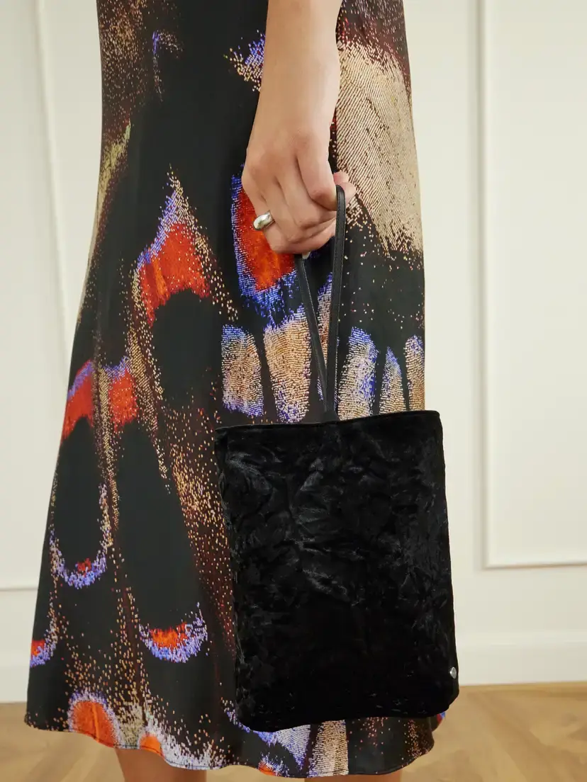 Valesque Bundle Leather-trimmed Velvet Clutch | Thumbnail 2