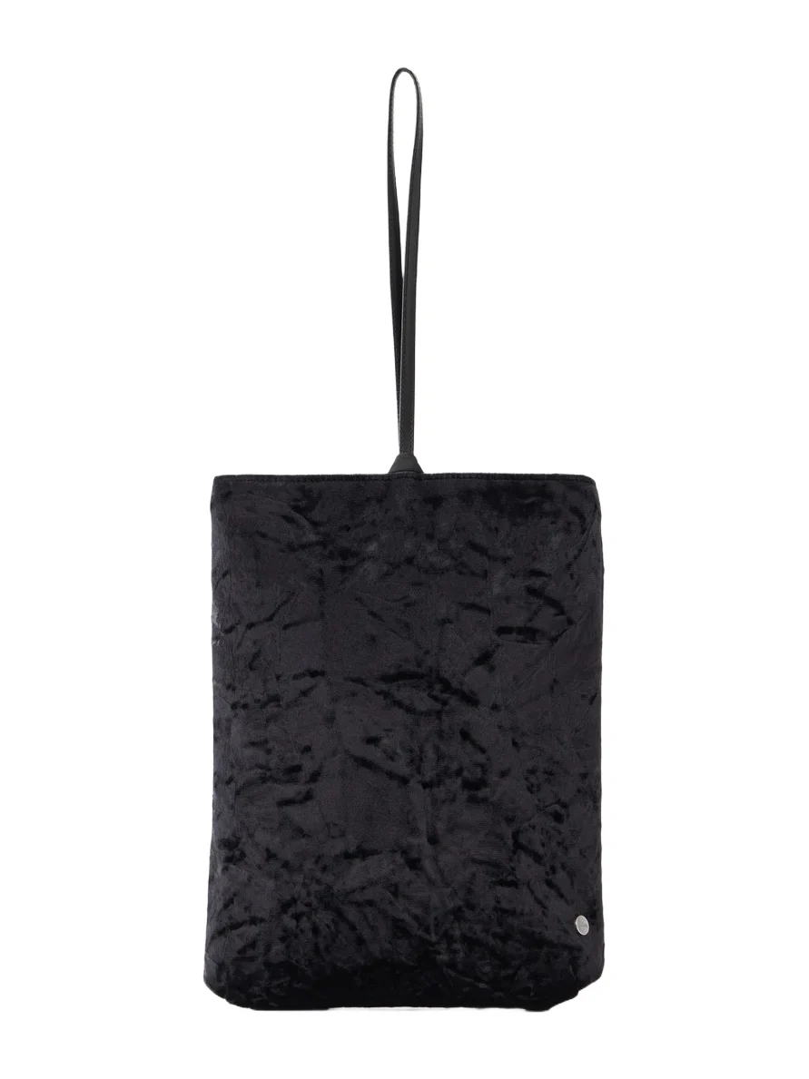 Bundle Leather-trimmed Velvet Clutch Bundle Leather-trimmed Velvet Clutch