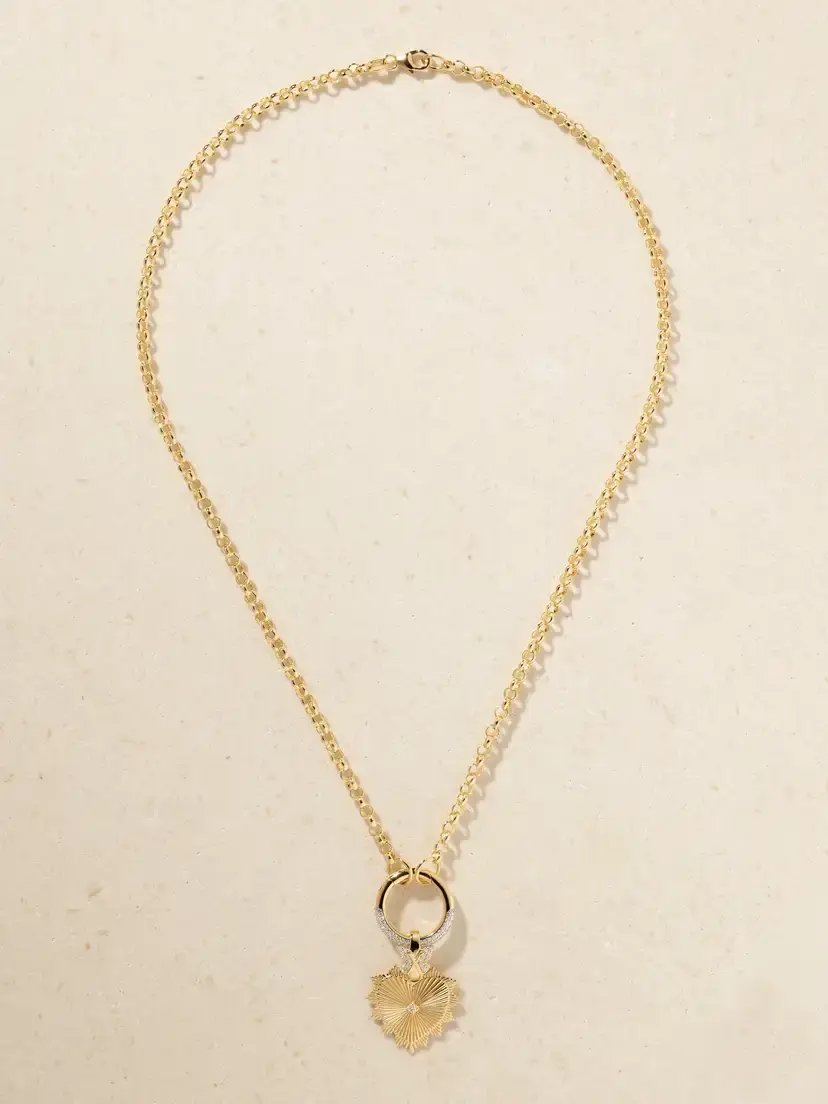 Foundrae True Love 18-karat Gold Diamond Pendant Necklace | Thumbnail 4 Foundrae True Love 18-karat Gold Diamond Pendant Necklace | Thumbnail 4