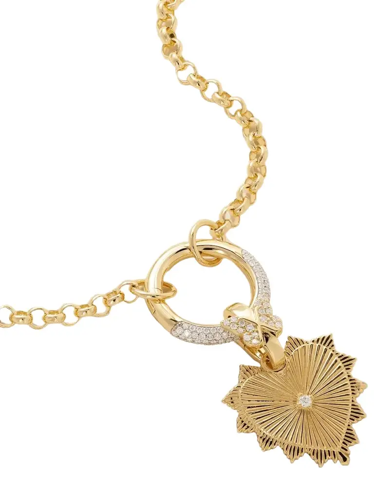 Foundrae True Love 18-karat Gold Diamond Pendant Necklace | Image 1 Foundrae True Love 18-karat Gold Diamond Pendant Necklace | Image 1