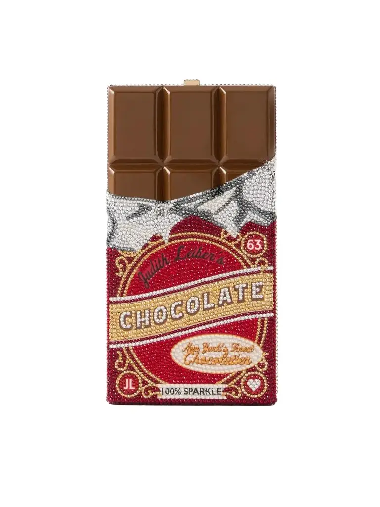 Judith Leiber Couture Milk Chocolate Crystal-embellished Clutch | Image 1 Judith Leiber Couture Milk Chocolate Crystal-embellished Clutch | Image 1