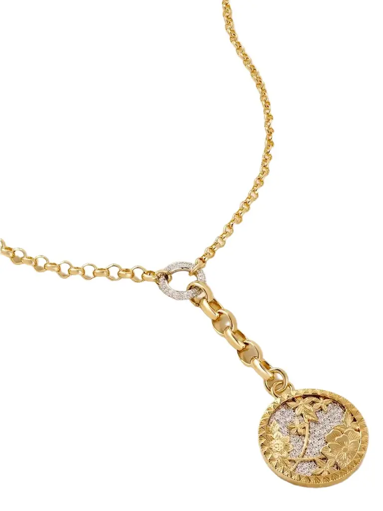Foundrae Resilience 18-karat Gold Diamond Pendant Necklace | Image 1 Foundrae Resilience 18-karat Gold Diamond Pendant Necklace | Image 1