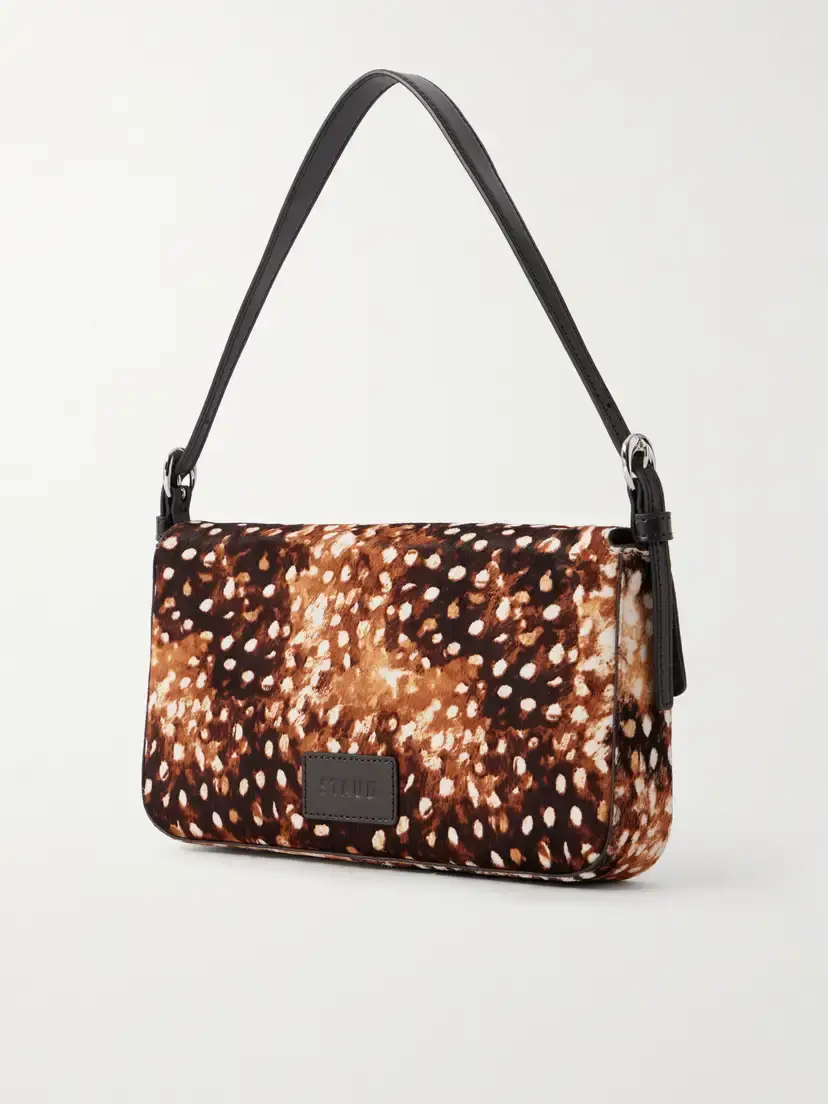 Staud Harlow Animal-printed Calf Hair Shoulder Bag | Thumbnail 4 Staud Harlow Animal-printed Calf Hair Shoulder Bag | Thumbnail 4