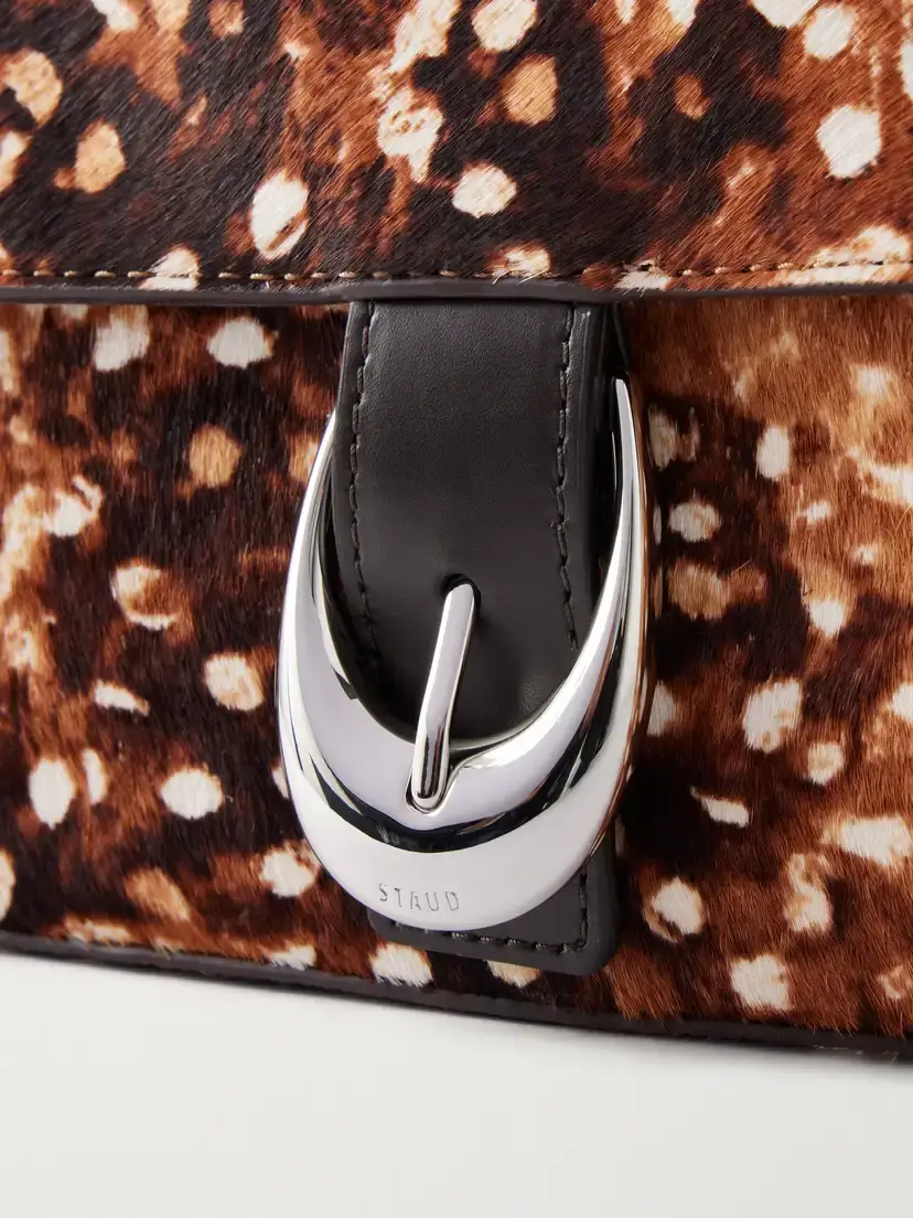 Staud Harlow Animal-printed Calf Hair Shoulder Bag | Thumbnail 5 Staud Harlow Animal-printed Calf Hair Shoulder Bag | Thumbnail 5