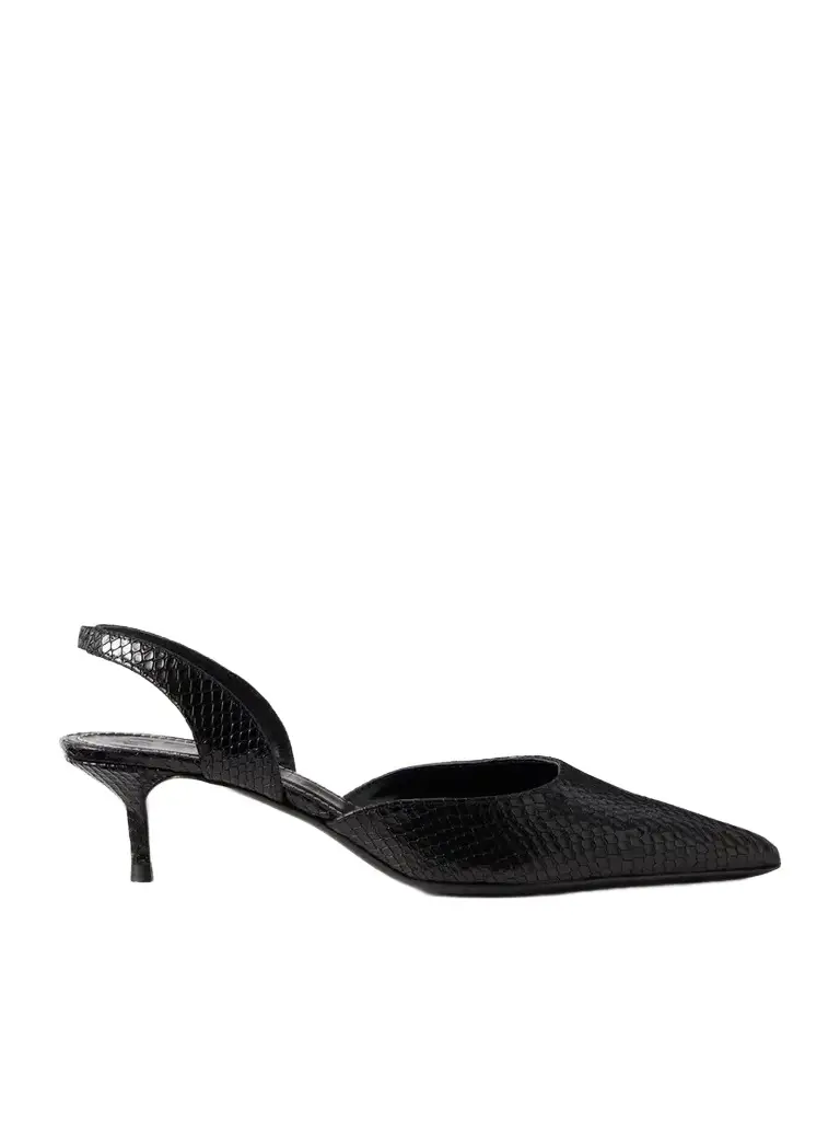 Staud Sebastian Snake-effect Leather Pumps | Image 1 Staud Sebastian Snake-effect Leather Pumps | Image 1