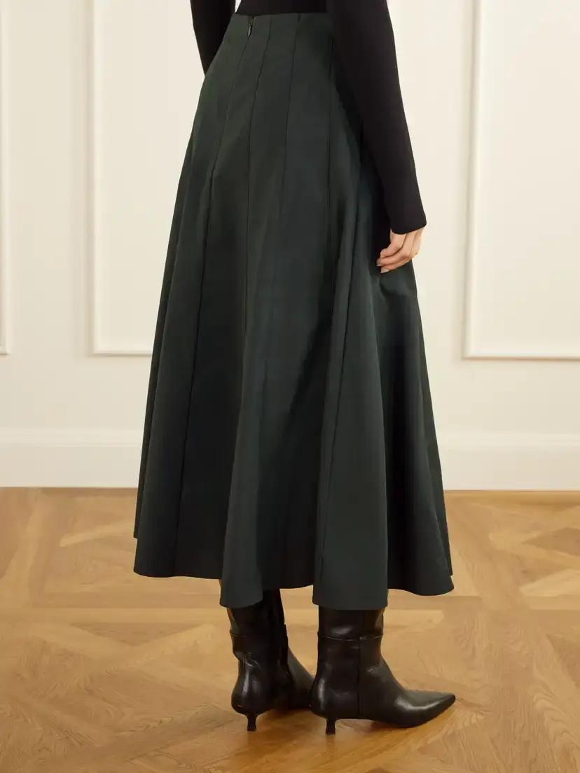 Proenza Schouler White Label Heidi Stretch Cotton-blend Midi Skirt | Thumbnail 3