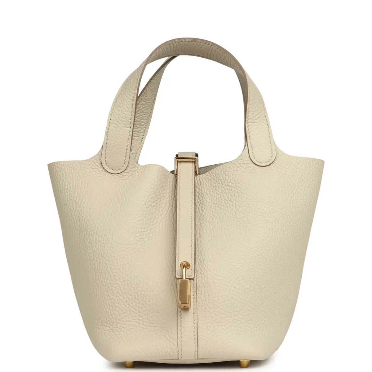 HERMÈS Hermes Picotin Lock 18 Beton Clemence Gold Hardware | Image 1 HERMÈS Hermes Picotin Lock 18 Beton Clemence Gold Hardware | Image 1