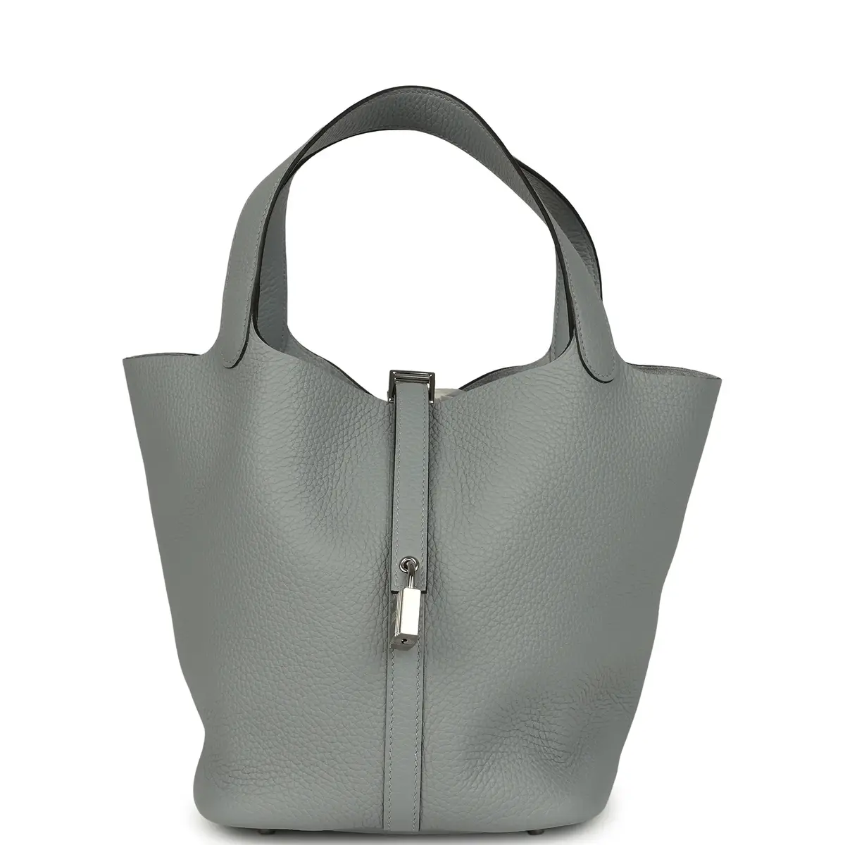 HERMÈS Hermes Picotin Lock 22 Gris Pantin Clemence Palladium Hardware | Image 1 HERMÈS Hermes Picotin Lock 22 Gris Pantin Clemence Palladium Hardware | Image 1