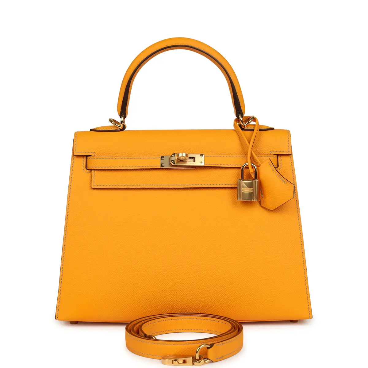 HERMÈS Hermes Special Order (HSS) Kelly Sellier 25 Jaune D'Or Verso Epsom Gold Hardware | Image 1 HERMÈS Hermes Special Order (HSS) Kelly Sellier 25 Jaune D'Or Verso Epsom Gold Hardware | Image 1