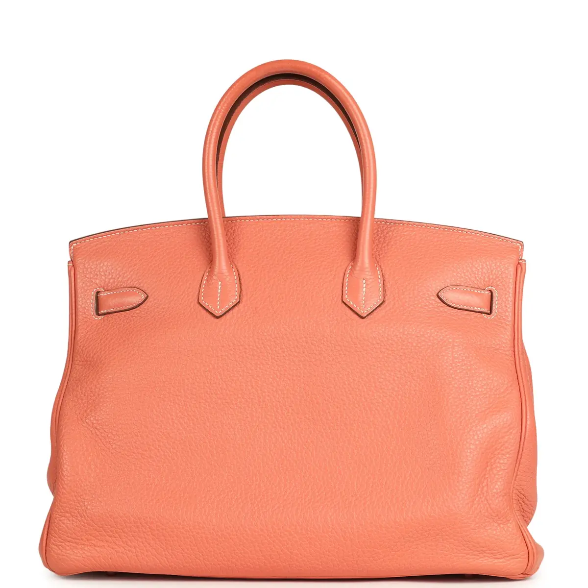 HERMÈS Pre-owned Hermes Birkin 35 Crevette Clemence Palladium Hardware | Thumbnail 4 HERMÈS Pre-owned Hermes Birkin 35 Crevette Clemence Palladium Hardware | Thumbnail 4
