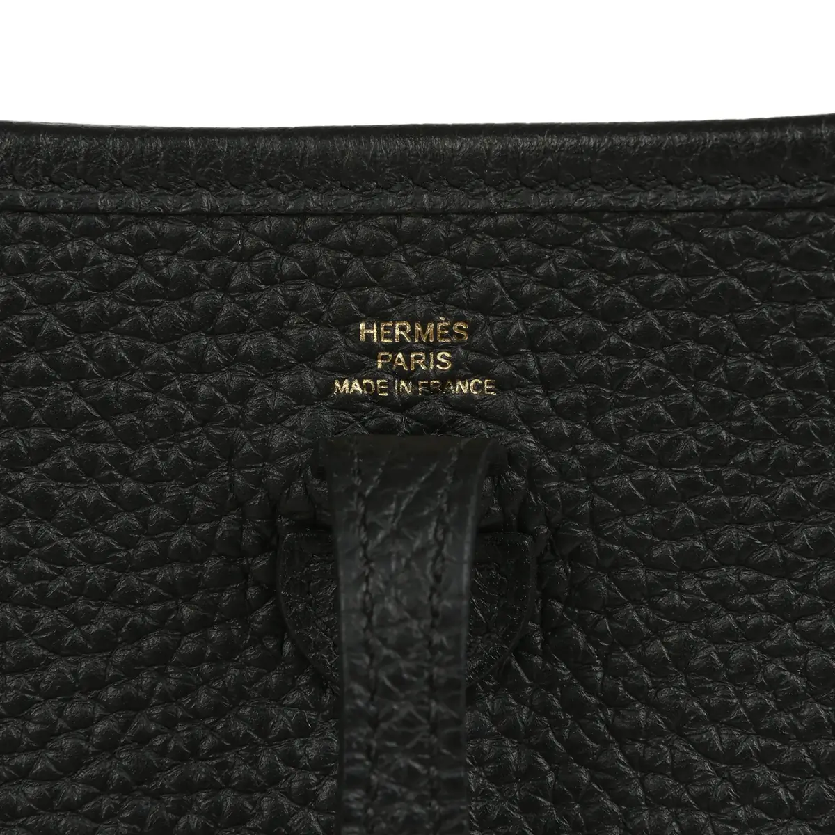 HERMÈS Pre-owned Hermes Evelyne TPM Black Clemence Gold Hardware | Thumbnail 7 HERMÈS Pre-owned Hermes Evelyne TPM Black Clemence Gold Hardware | Thumbnail 7