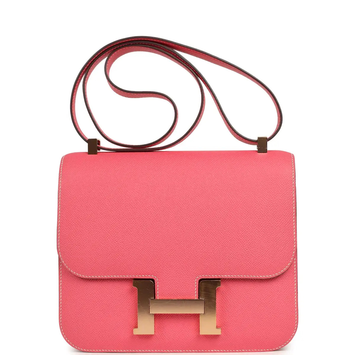 HERMÈS Pre-owned Hermes Special Order (HSS) Constance 24 Rose Azalee Verso Epsom Gold Hardware | Image 1 HERMÈS Pre-owned Hermes Special Order (HSS) Constance 24 Rose Azalee Verso Epsom Gold Hardware | Image 1