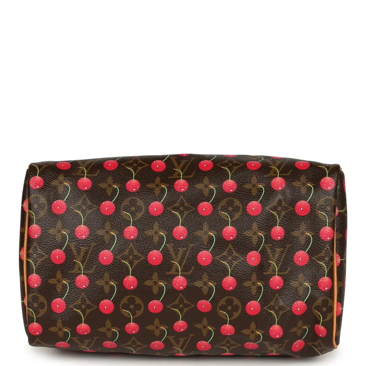 Louis Vuitton Vintage Louis Vuitton x Takashi Murkami Cheries Speedy 25 Brown and Red Cherry Monogram Gold Hardware | Thumbnail 7 Louis Vuitton Vintage Louis Vuitton x Takashi Murkami Cheries Speedy 25 Brown and Red Cherry Monogram Gold Hardware | Thumbnail 7