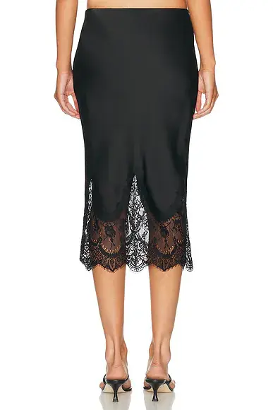 Norma Kamali Bias Half Slip with Lace | Thumbnail 4