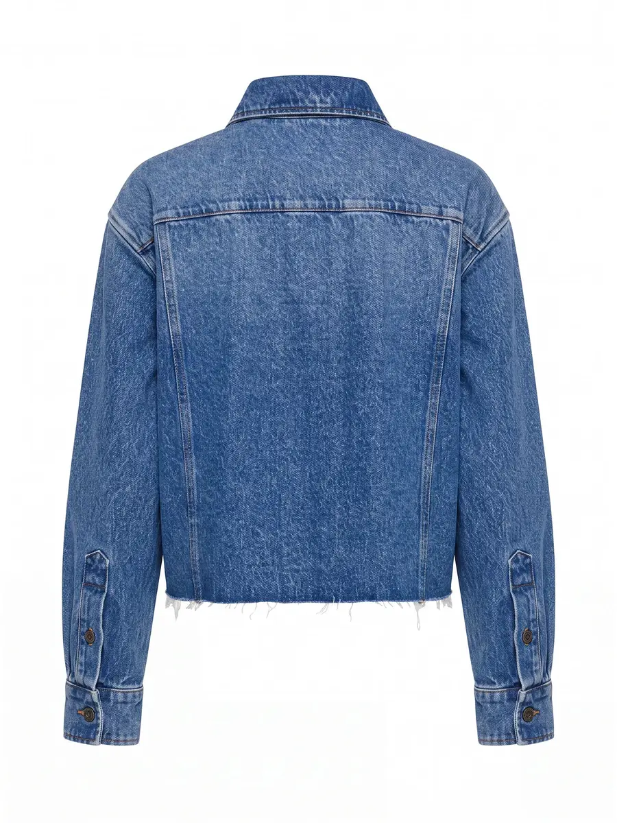 Miu Miu Raw Hem Denim Shirt | Thumbnail 2 Miu Miu Raw Hem Denim Shirt | Thumbnail 2