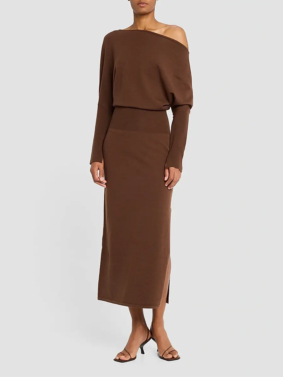 Simkhai Women's Janese Off-Shoulder Midi Dress | Thumbnail 2 Simkhai Women's Janese Off-Shoulder Midi Dress | Thumbnail 2
