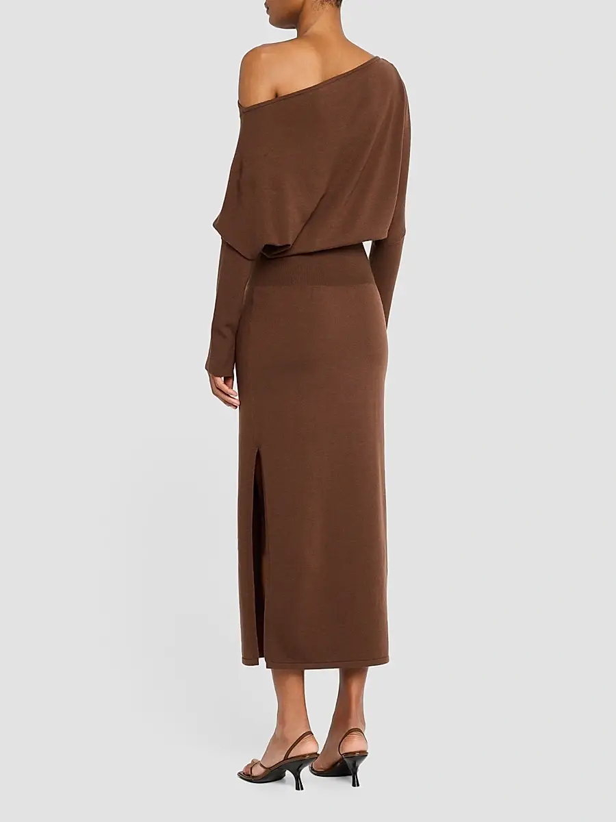 Simkhai Women's Janese Off-Shoulder Midi Dress | Thumbnail 3 Simkhai Women's Janese Off-Shoulder Midi Dress | Thumbnail 3