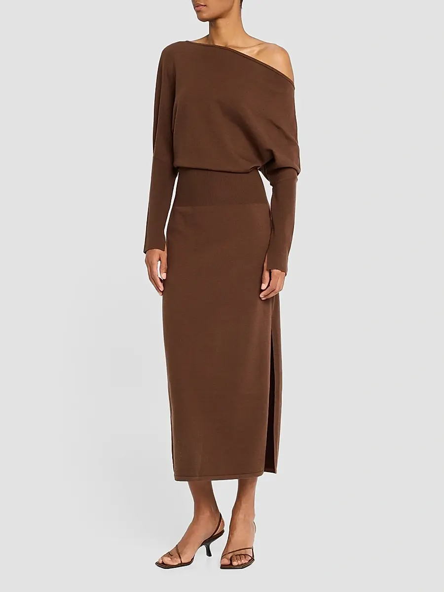 Simkhai Women's Janese Off-Shoulder Midi Dress | Thumbnail 4 Simkhai Women's Janese Off-Shoulder Midi Dress | Thumbnail 4