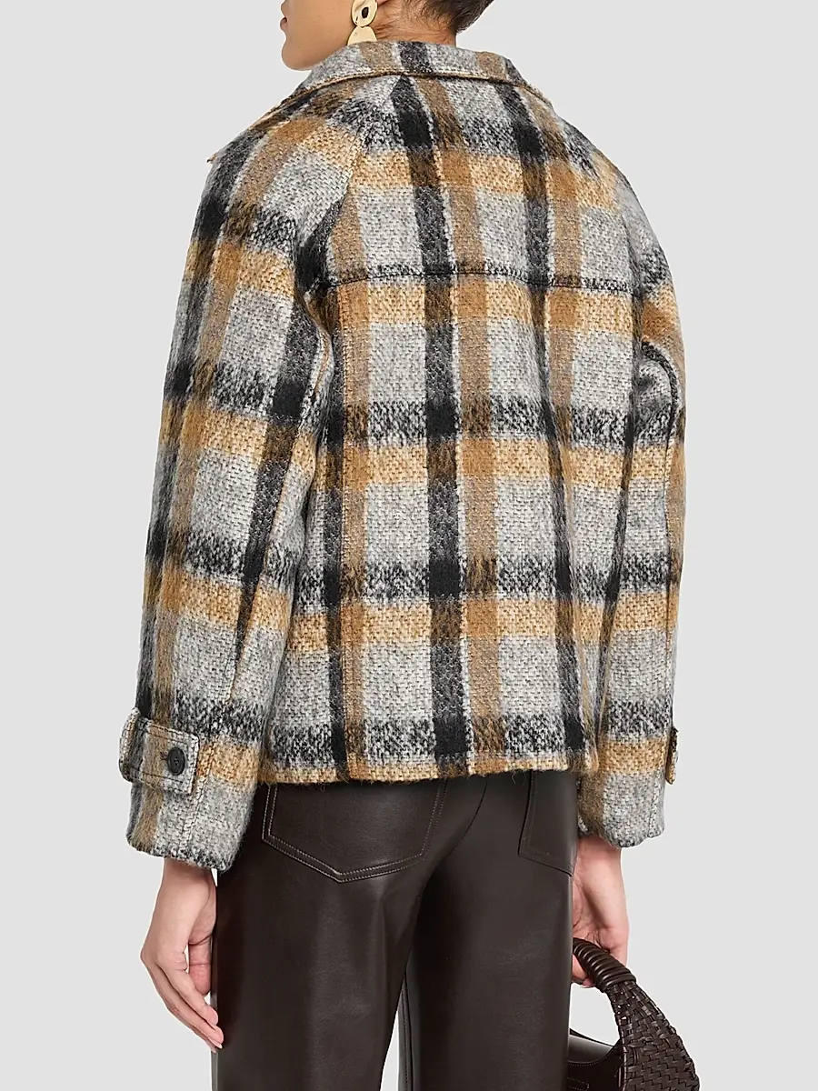 Simkhai Women's Virelle Plaid Jacket | Thumbnail 3 Simkhai Women's Virelle Plaid Jacket | Thumbnail 3