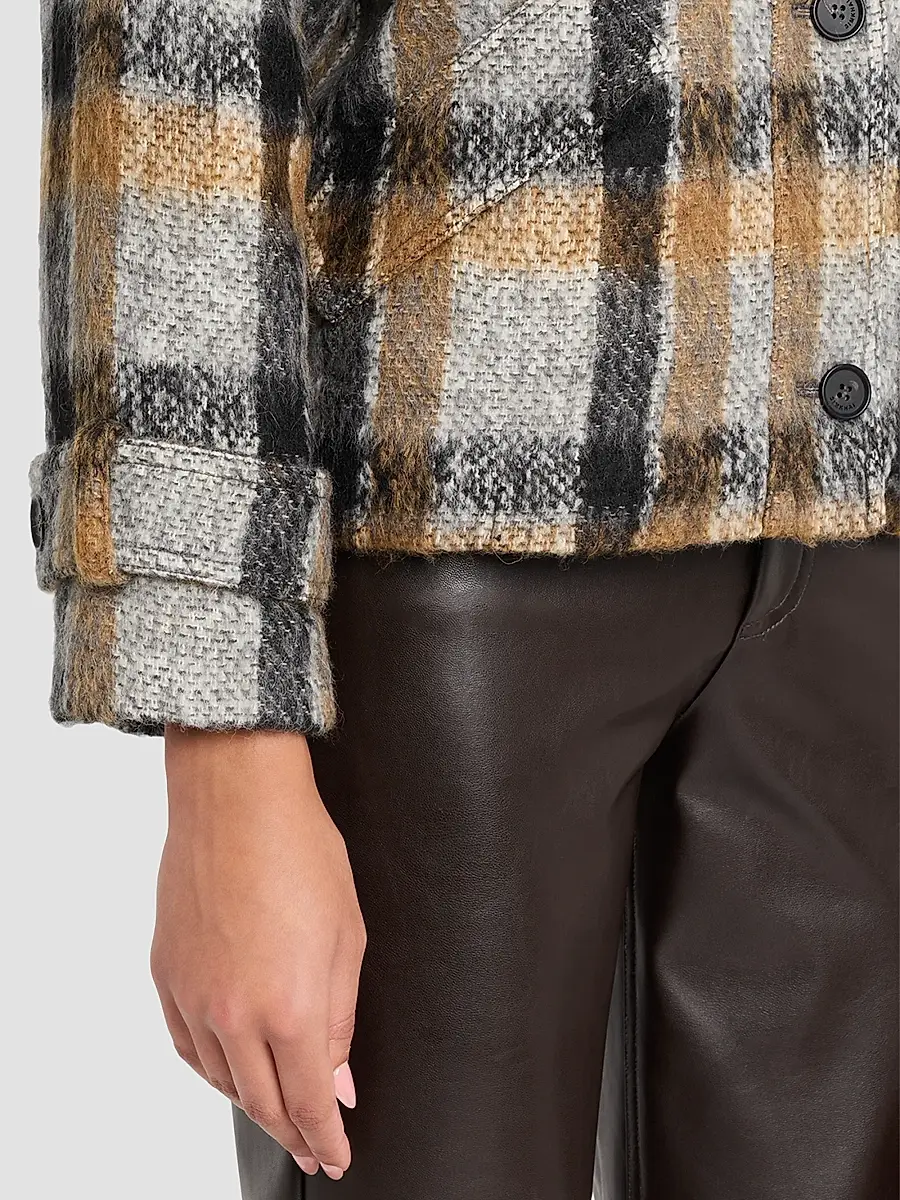 Simkhai Women's Virelle Plaid Jacket | Thumbnail 4 Simkhai Women's Virelle Plaid Jacket | Thumbnail 4