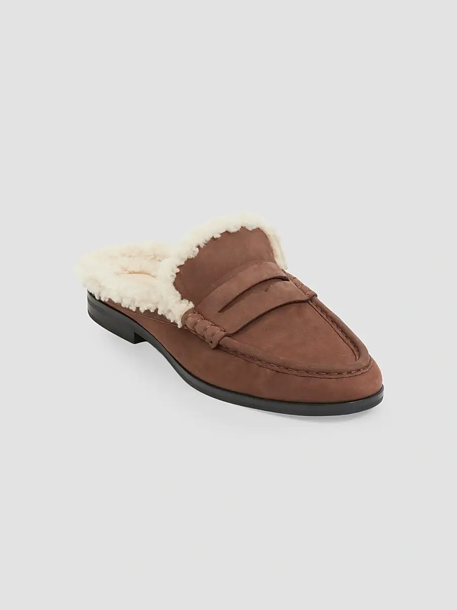 Simkhai Women's Dean Shearling-Lined Loafer Mules | Thumbnail 2 Simkhai Women's Dean Shearling-Lined Loafer Mules | Thumbnail 2
