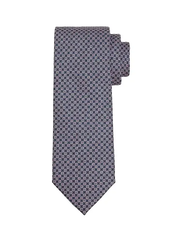 Men's Micro Motif Silk Tie Men's Micro Motif Silk Tie