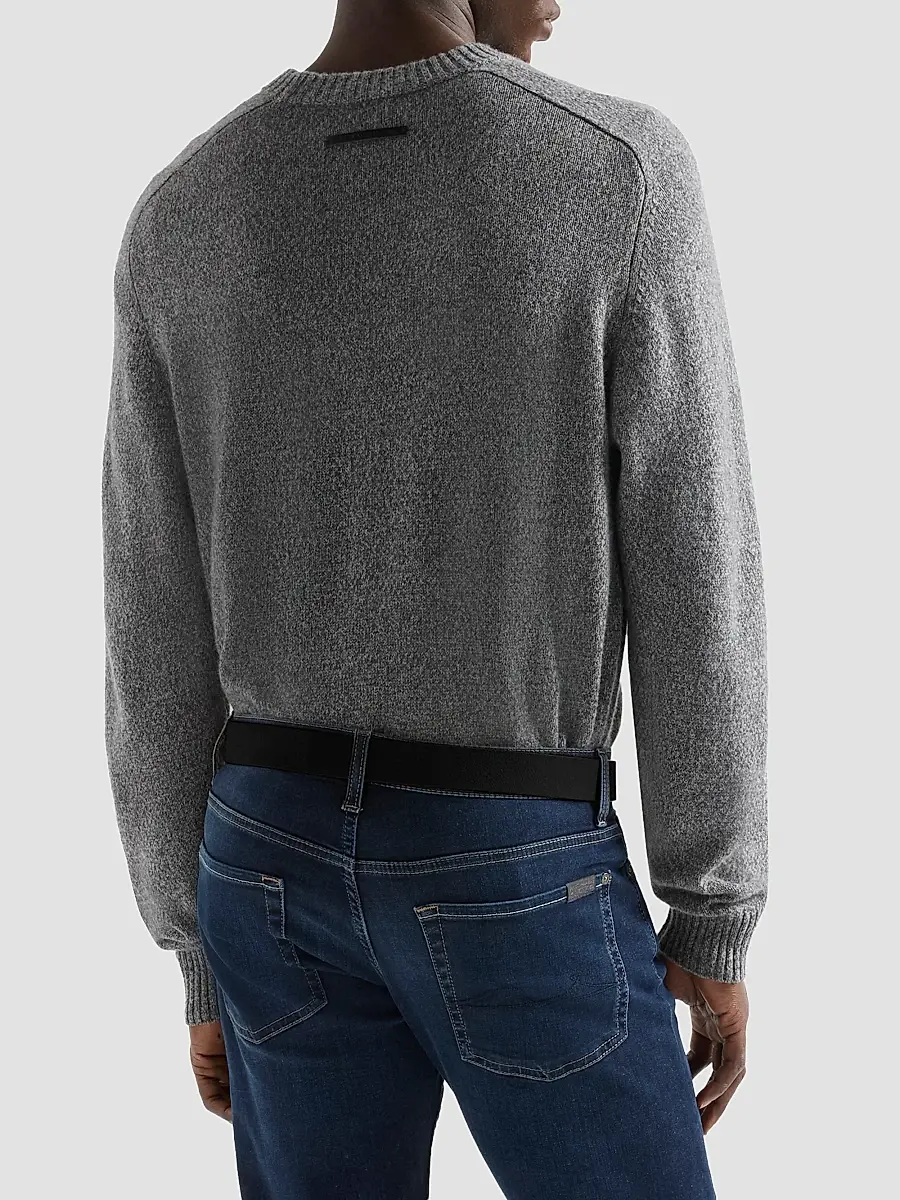 7 For All Mankind Men's Cotton-Wool-Nylon Crewneck Sweater | Thumbnail 3 7 For All Mankind Men's Cotton-Wool-Nylon Crewneck Sweater | Thumbnail 3
