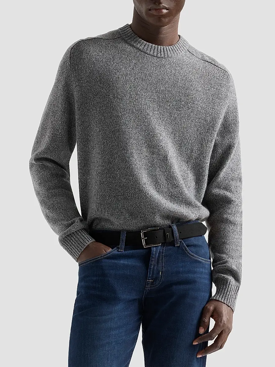 7 For All Mankind Men's Cotton-Wool-Nylon Crewneck Sweater | Thumbnail 4 7 For All Mankind Men's Cotton-Wool-Nylon Crewneck Sweater | Thumbnail 4