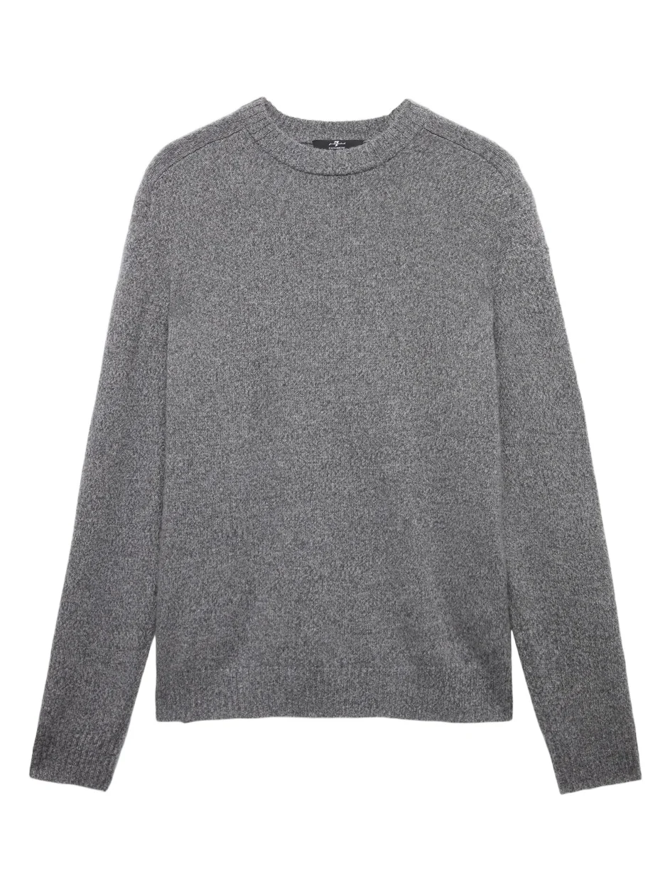 7 For All Mankind Men's Cotton-Wool-Nylon Crewneck Sweater