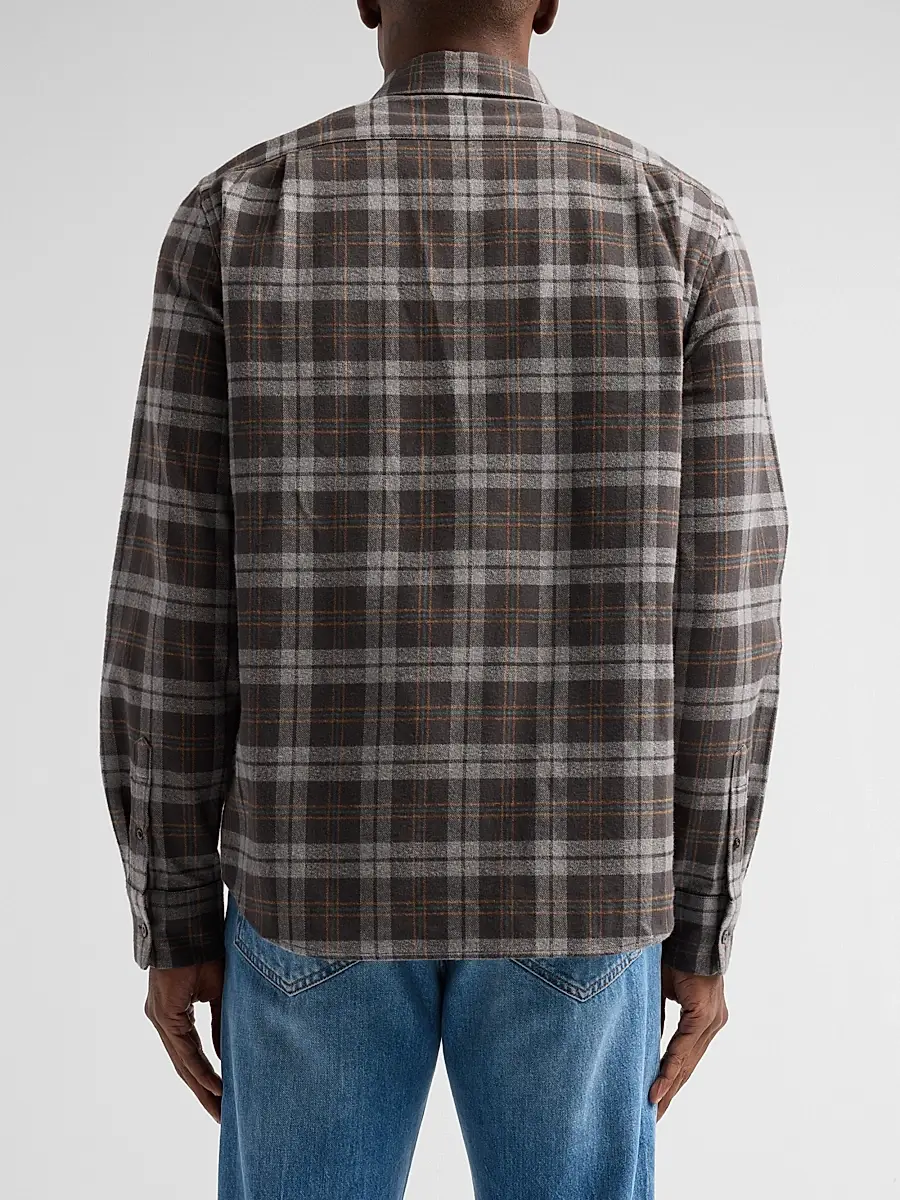 Vince Men's Tom Plaid Cotton Shirt | Thumbnail 3 Vince Men's Tom Plaid Cotton Shirt | Thumbnail 3