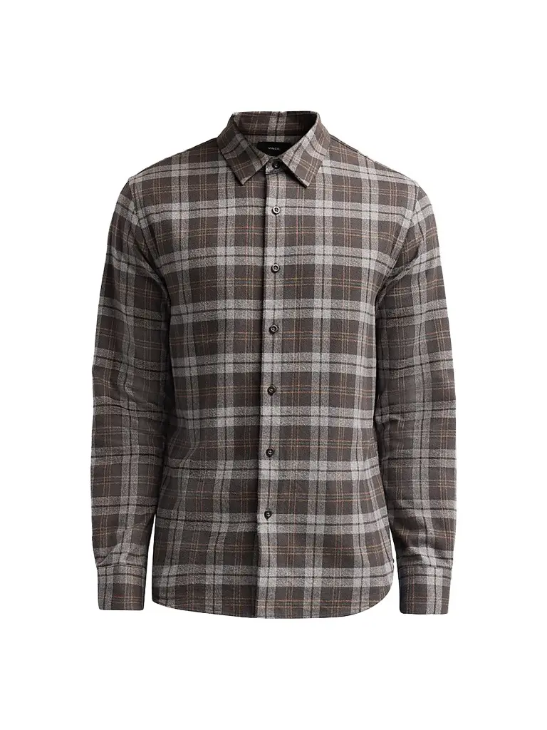 Vince Men's Tom Plaid Cotton Shirt