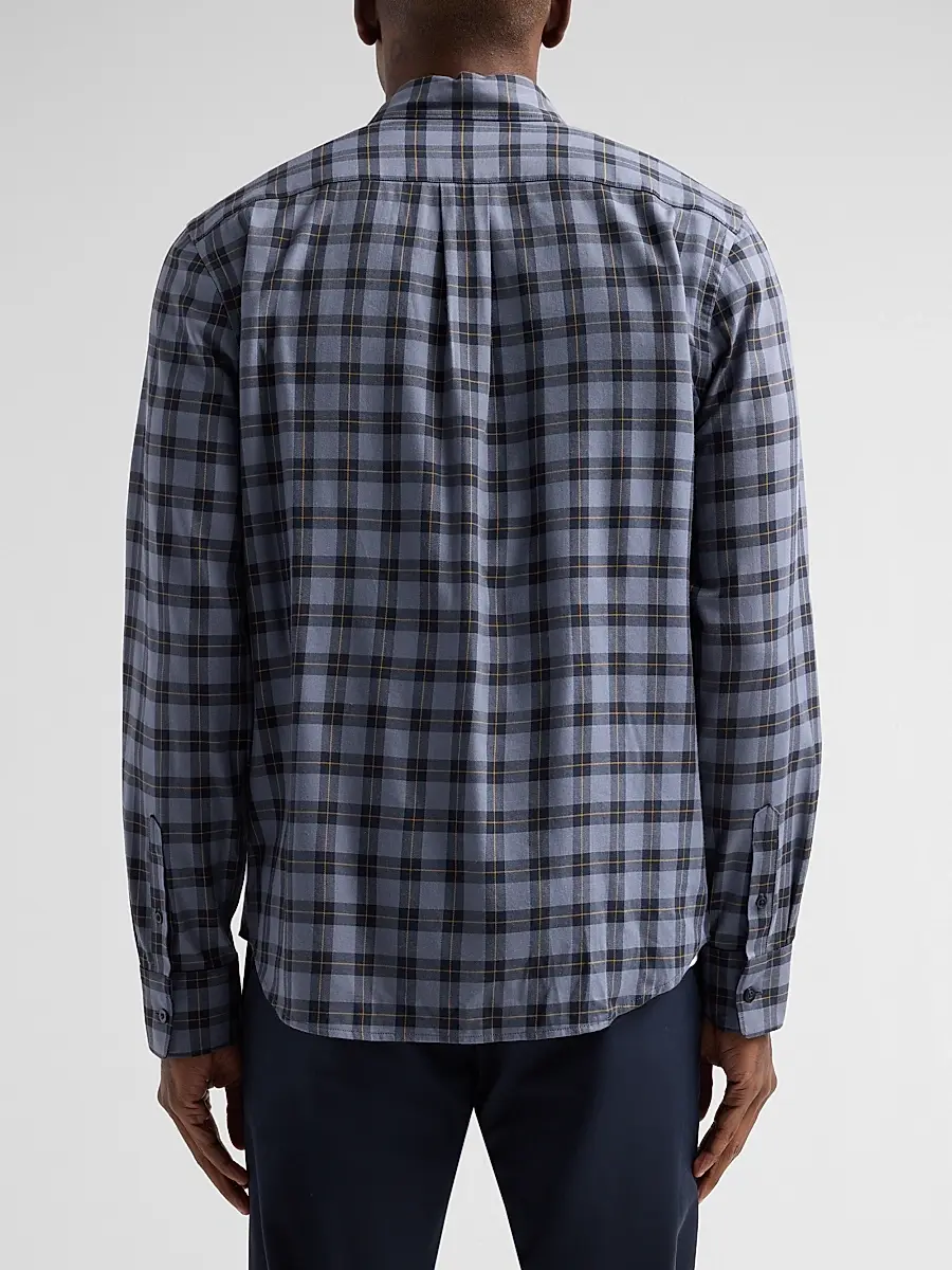Vince Men's Allen Plaid Cotton Shirt | Thumbnail 3 Vince Men's Allen Plaid Cotton Shirt | Thumbnail 3