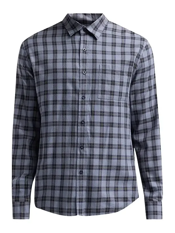 Men's Allen Plaid Cotton Shirt Men's Allen Plaid Cotton Shirt