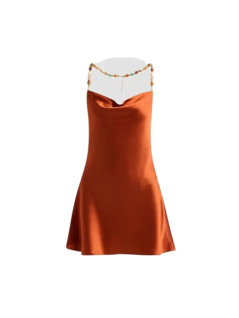 Retrofête Women's Marvel Satin Mini Dress