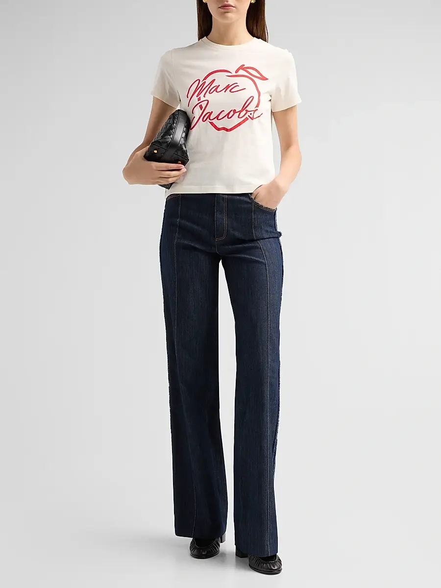 Marc Jacobs Women's Apple Logo Femme T-Shirt | Thumbnail 2 Marc Jacobs Women's Apple Logo Femme T-Shirt | Thumbnail 2