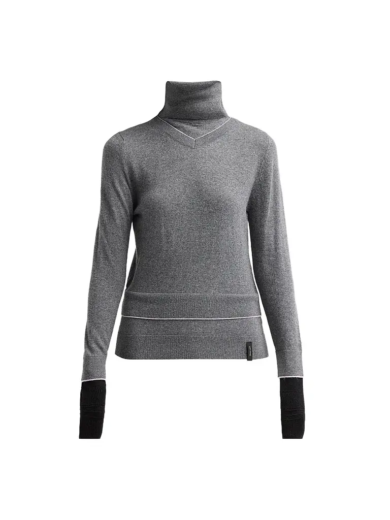Marc Jacobs Women's Layered Turtleneck Sweater - Grey | Image 1 Marc Jacobs Women's Layered Turtleneck Sweater - Grey | Image 1