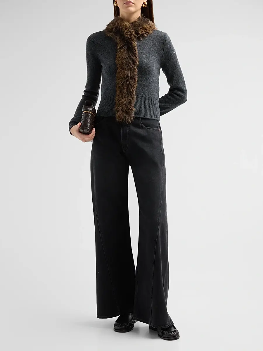 Marc Jacobs Women's Faux Fur Lined Cardigan | Thumbnail 2 Marc Jacobs Women's Faux Fur Lined Cardigan | Thumbnail 2