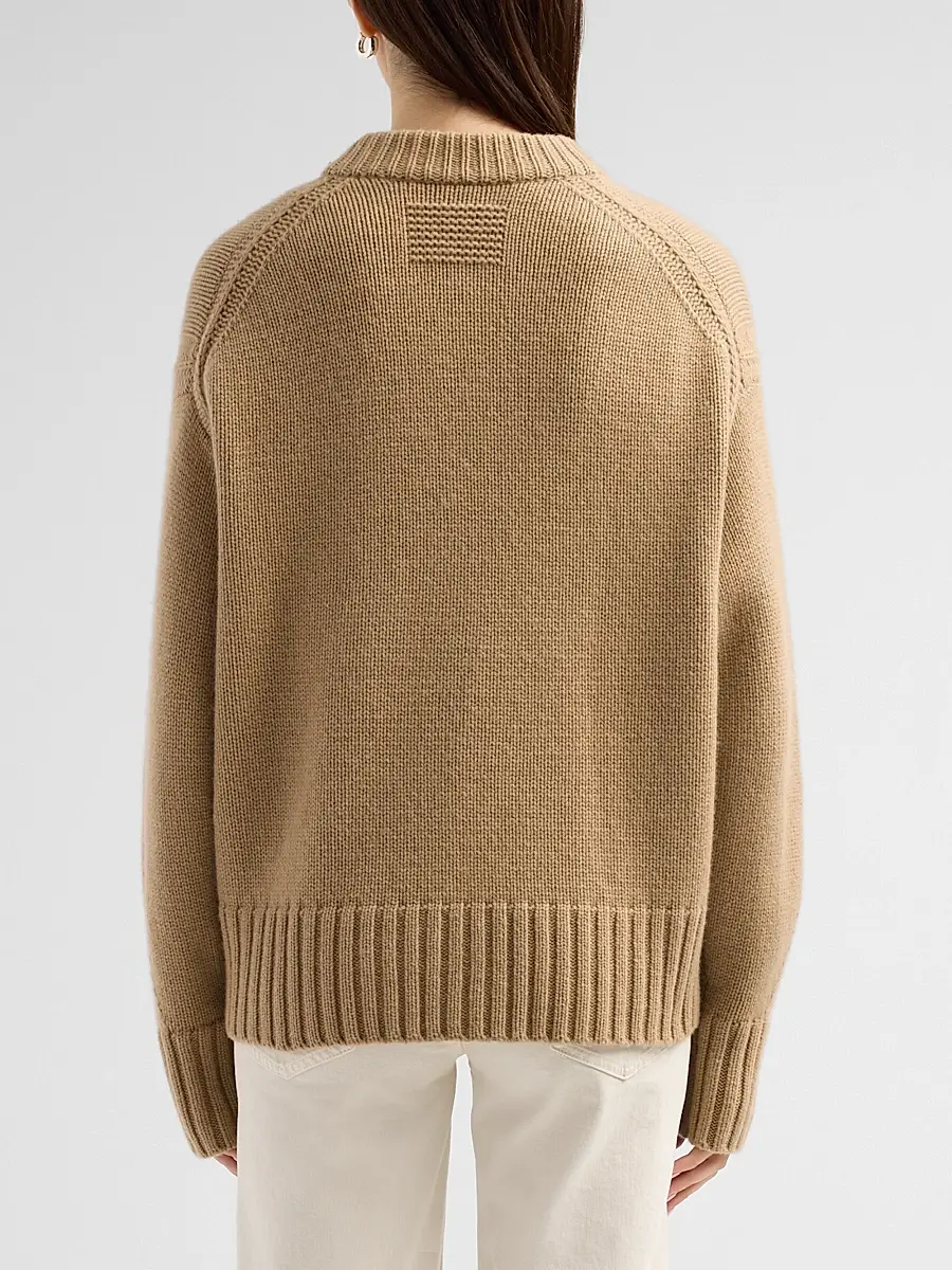 Guest In Residence Women's Cozy Cashmere Crewneck Cardigan | Thumbnail 3 Guest In Residence Women's Cozy Cashmere Crewneck Cardigan | Thumbnail 3